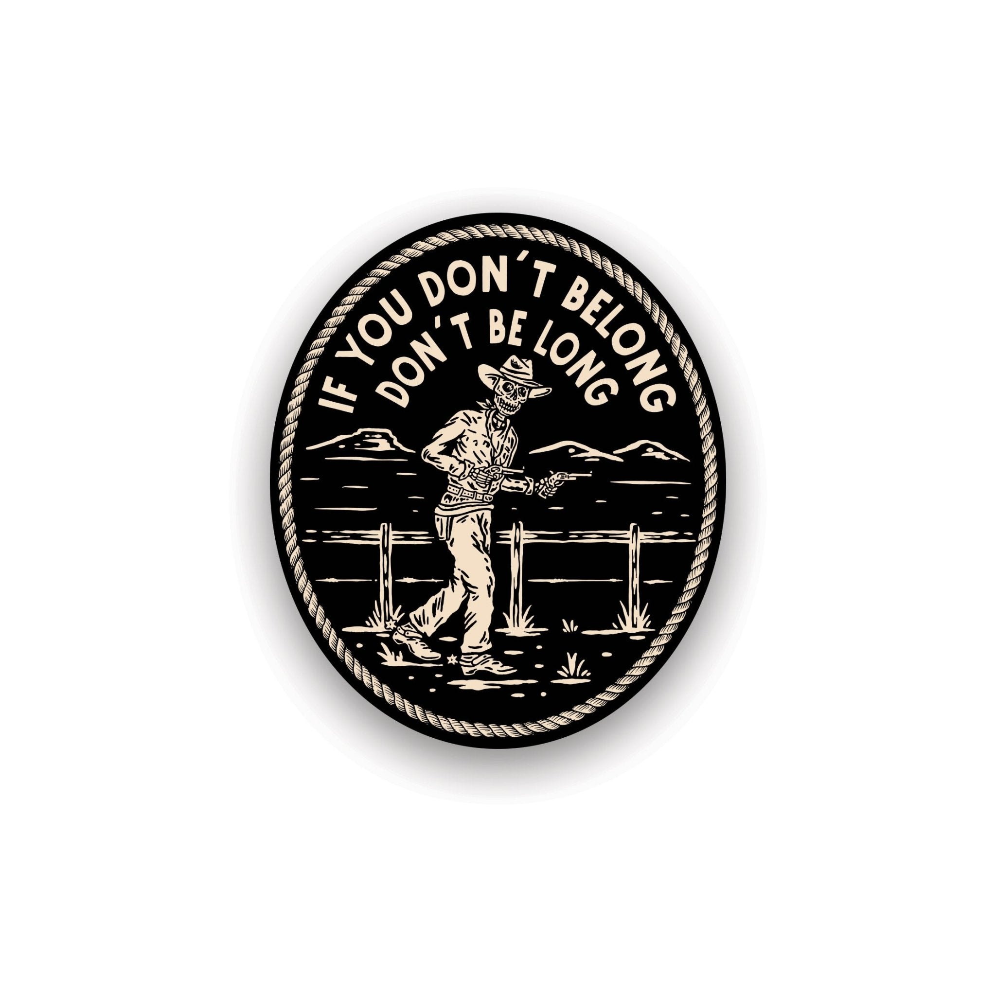 Don't be long Sticker - Agenda Trading Company