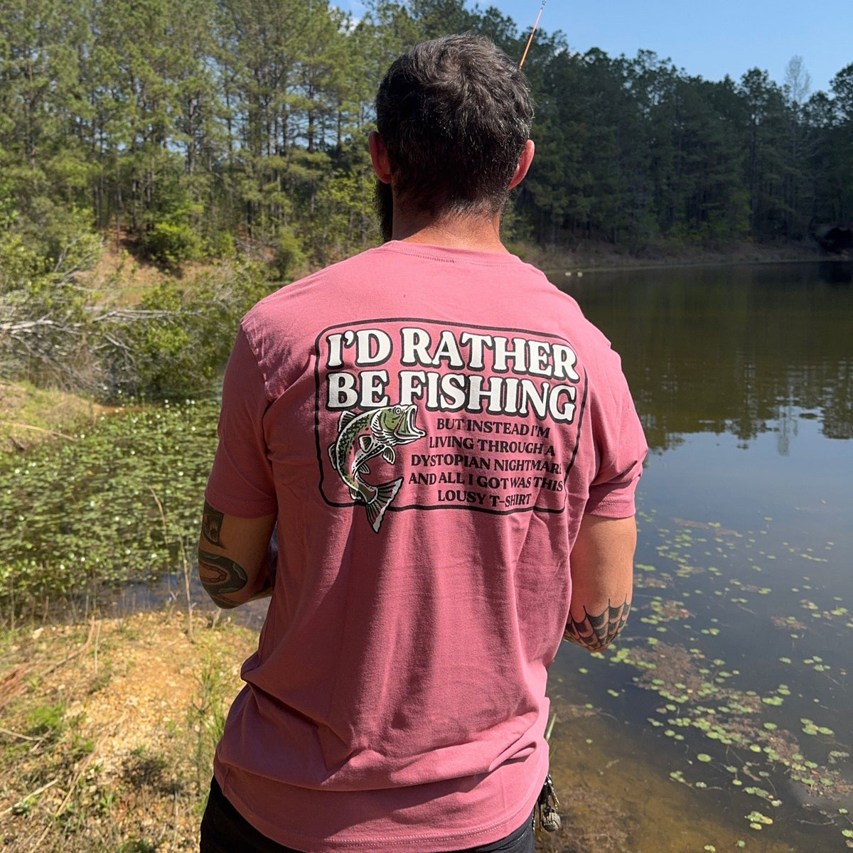 I'd Rather Be Fishing T-shirt - Agenda Trading Company