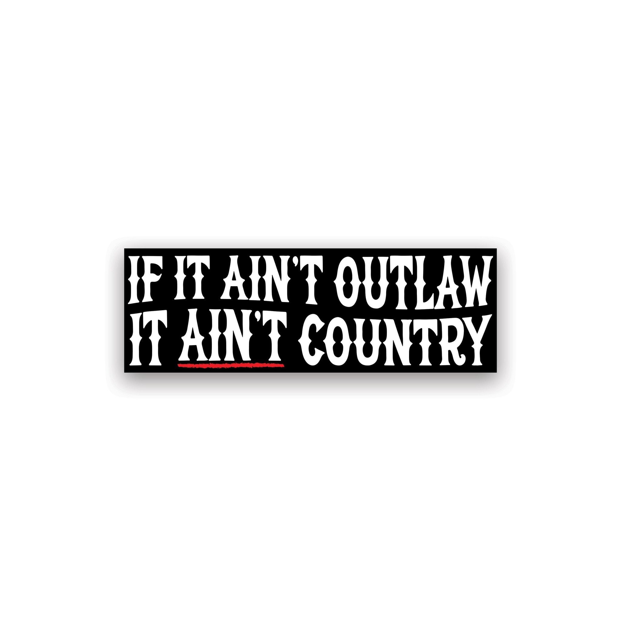 Outlaw Country Sticker - Agenda Trading Company