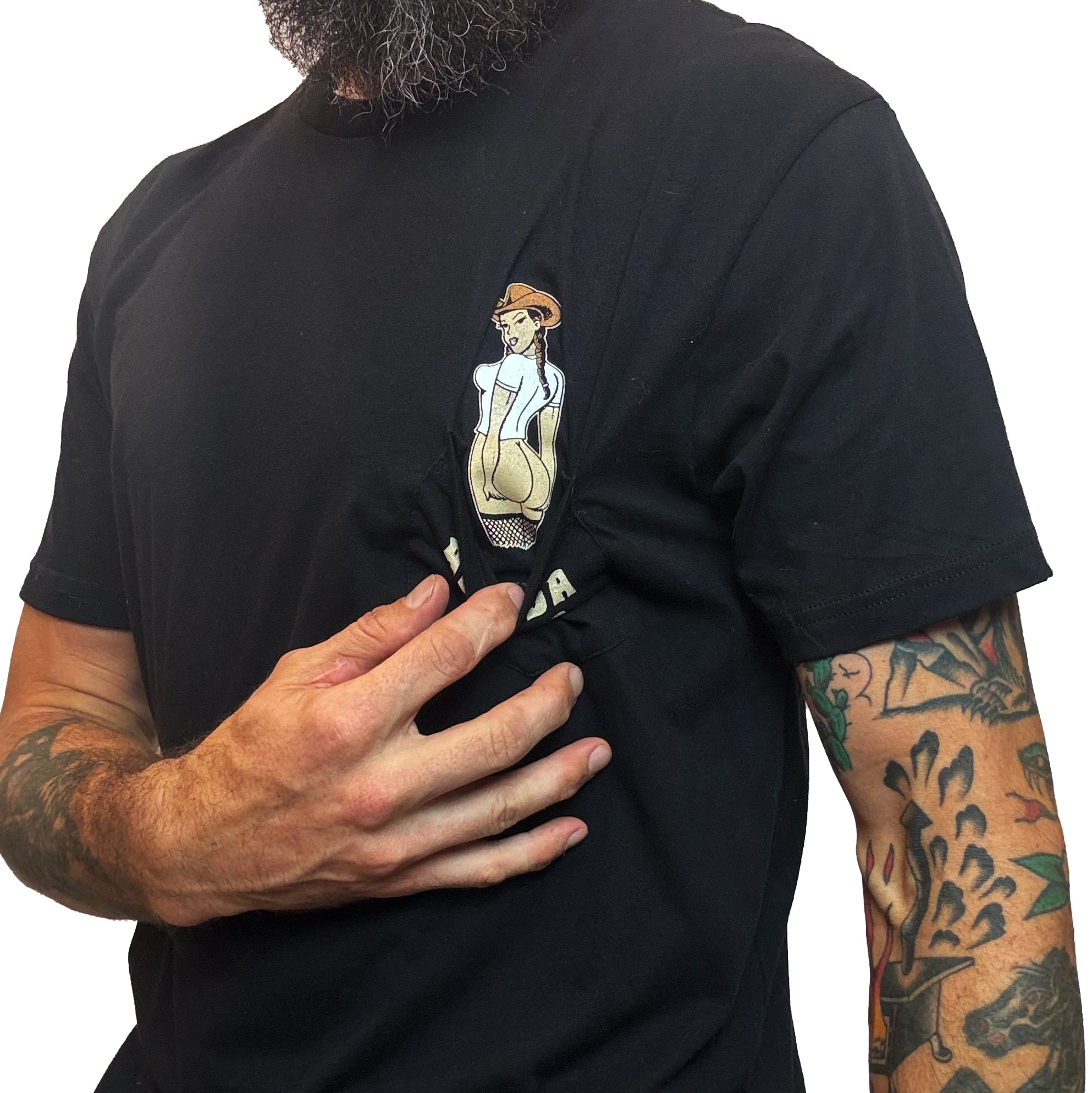 Feelin' Cheeky pocket t-shirt – Agenda Trading Company